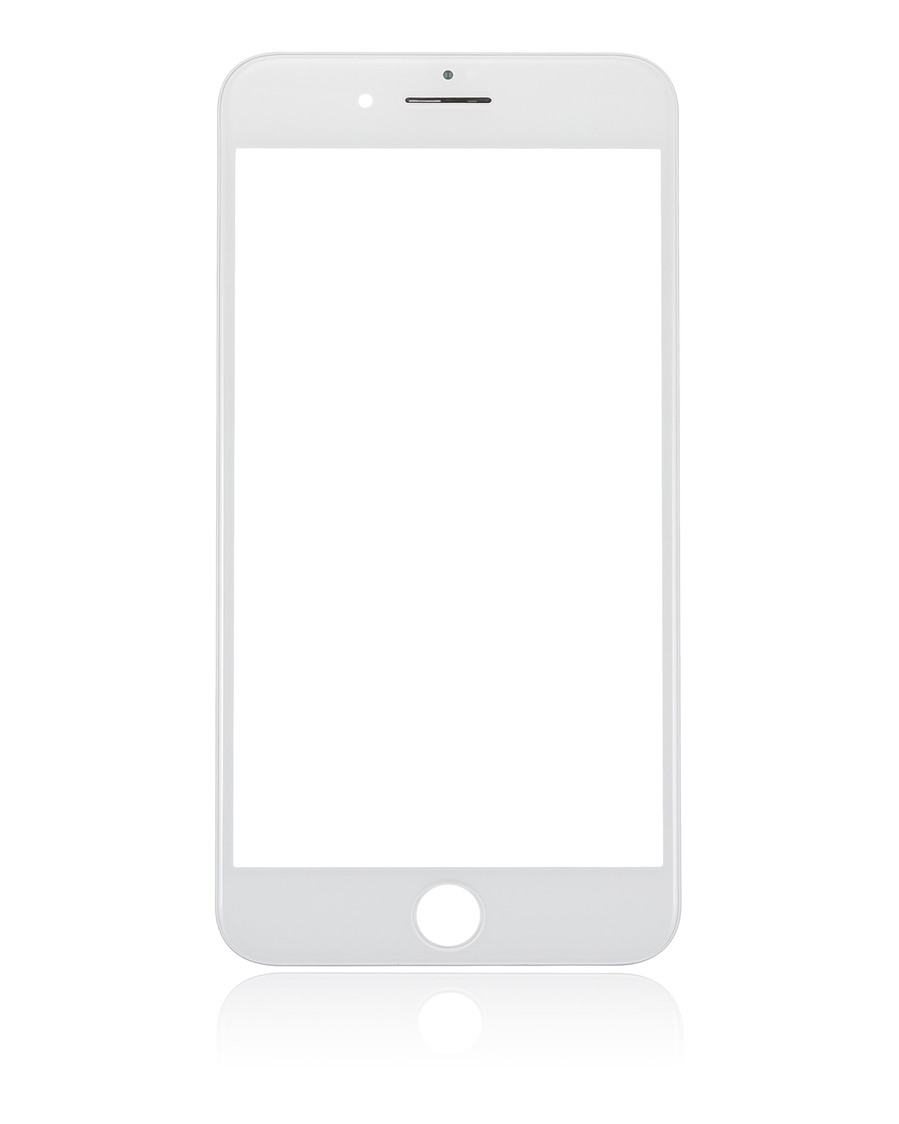 3 in 1 (Glass With OCA Pre-Installed + Frame) Compatible For iPhone 8 Plus (OCA Master) (2 Pack)(White)