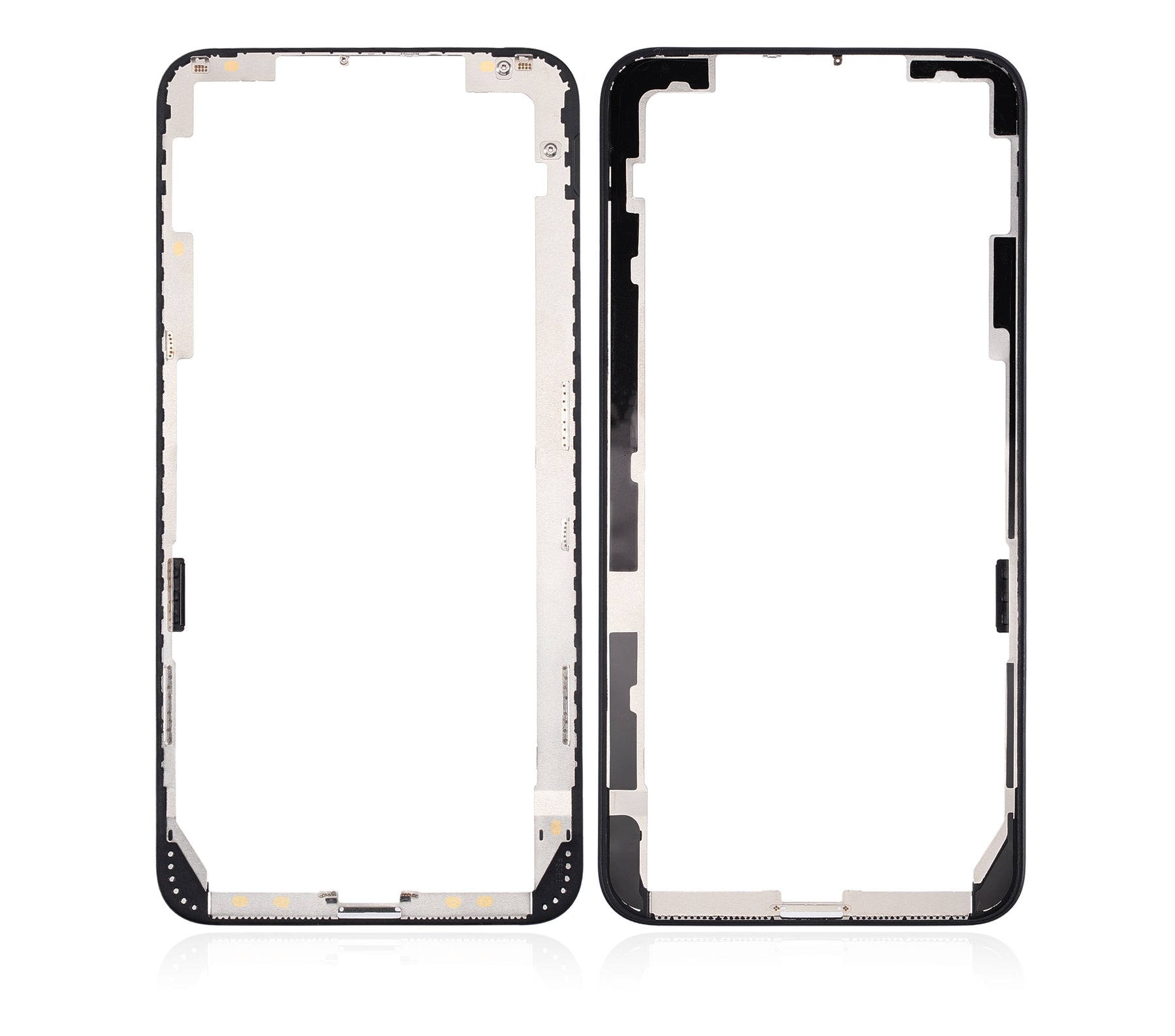 3 in 1 (Glass With OCA Pre-Installed + Frame) Compatible For iPhone 8 Plus (OCA Master) (2 Pack)(Black)