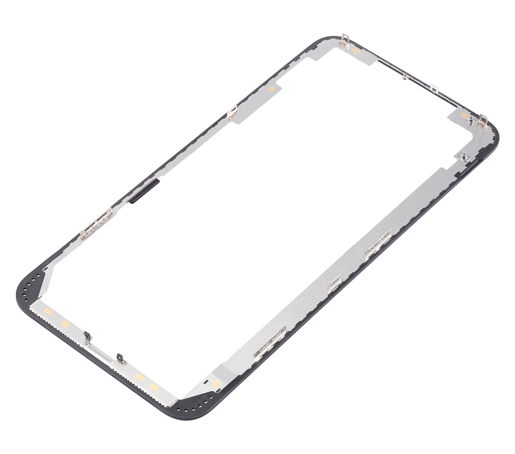 3 in 1 (Glass With OCA Pre-Installed + Frame) Compatible For iPhone 8 Plus (OCA Master) (2 Pack)(Black)