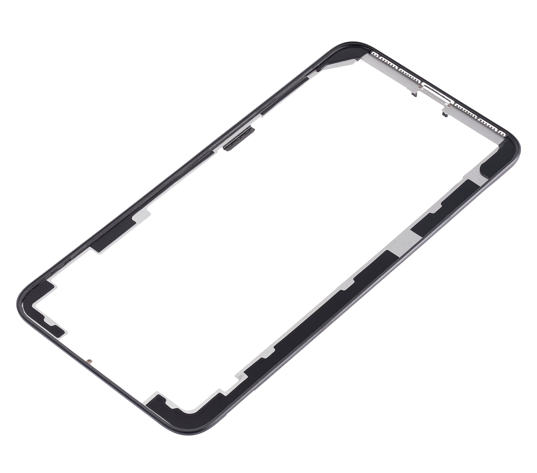 3 in 1 (Glass With OCA Pre-Installed + Frame) Compatible For iPhone 8 Plus (OCA Master) (2 Pack)(Black)