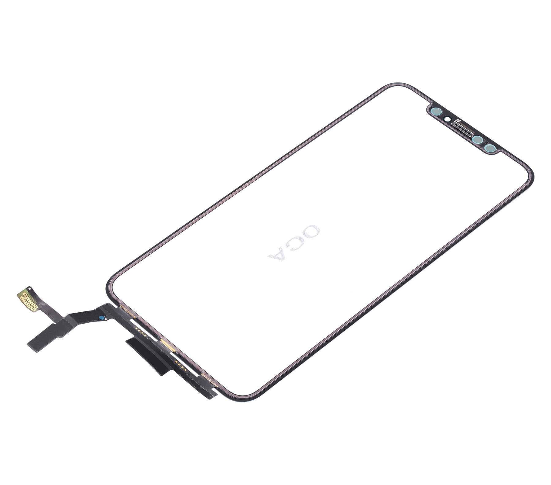 3 in 1 (Glass With OCA Pre-Installed + Frame) Compatible For iPhone 8 Plus (OCA Master) (2 Pack)(Black)