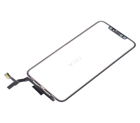 3 in 1 (Glass With OCA Pre-Installed + Frame) Compatible For iPhone 8 Plus (OCA Master) (2 Pack)(Black)