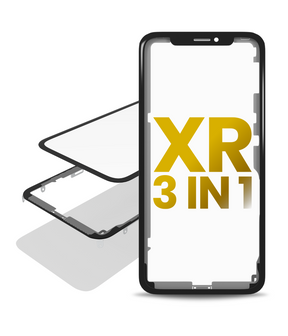 3 in 1 (Glass With OCA Pre-Installed + Frame) Compatible For iPhone XR (OCA Master) (2 Pack)