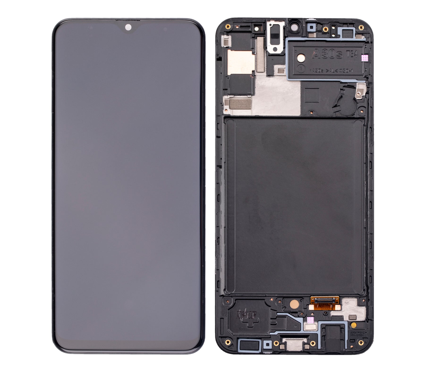 OLED Assembly With Frame Compatible For Samsung Galaxy A30s (A307 / 2019) (Refurbished) (All Colors)