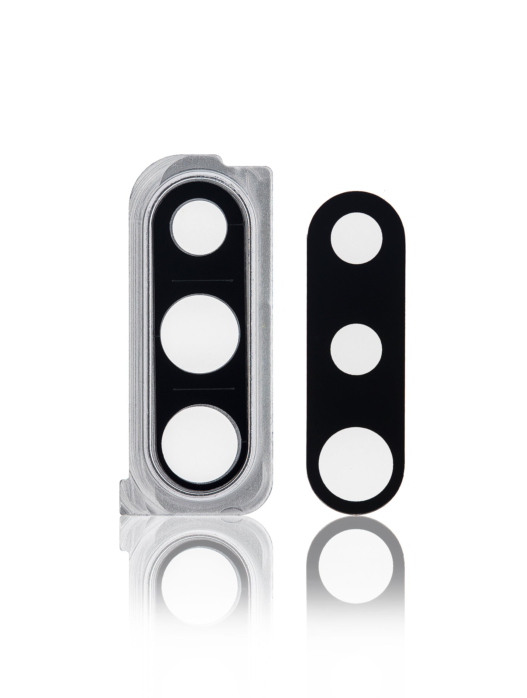 Back Camera Lens With Bracket / Bezel Compatible For Samsung Galaxy A30s (A307 / 2019) (Silver)