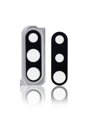 Back Camera Lens With Bracket / Bezel Compatible For Samsung Galaxy A30s (A307 / 2019) (Black)