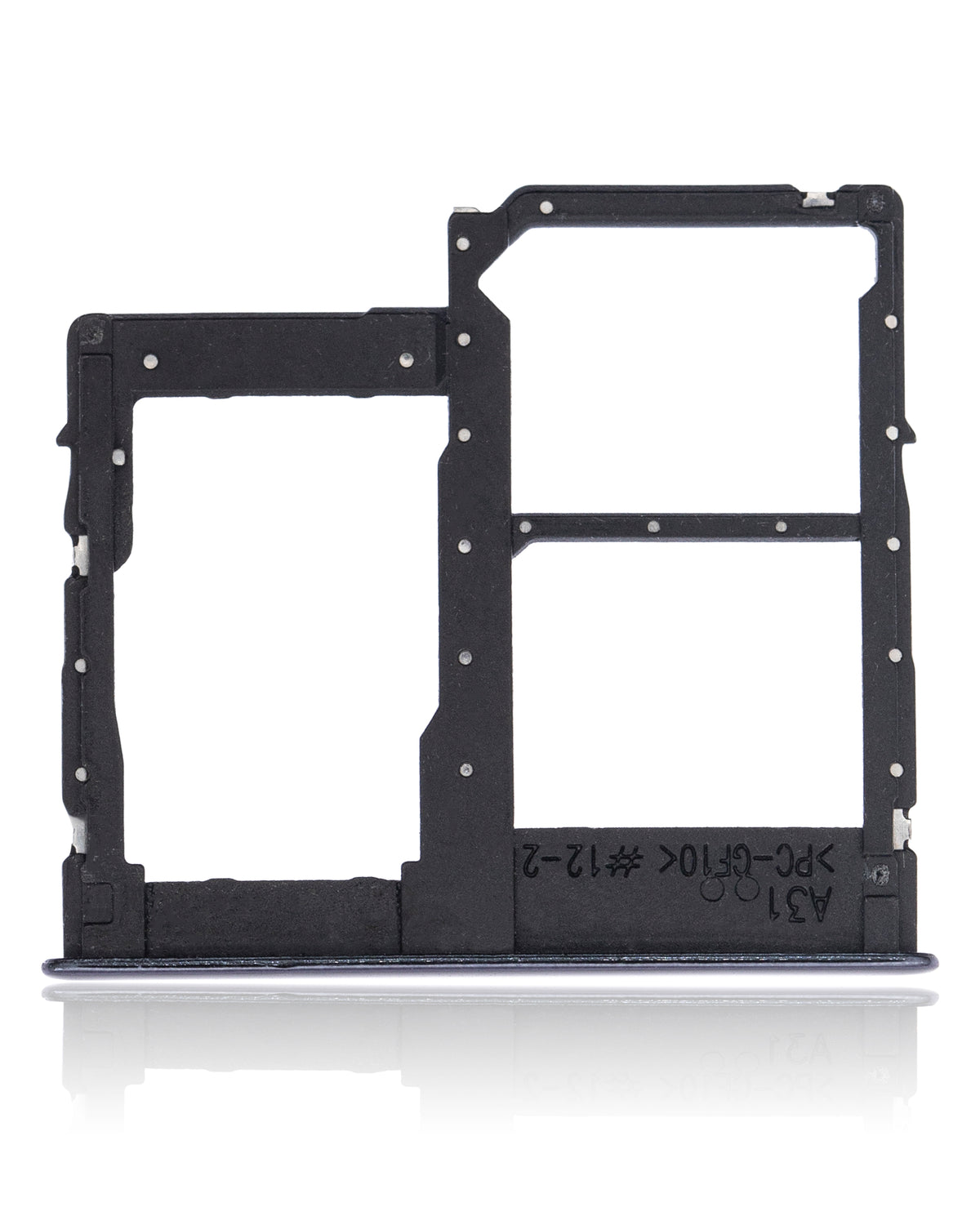 Dual Sim Card Tray Compatible For Samsung Galaxy A31 (A315 / 2020) (Prism Crush Black)