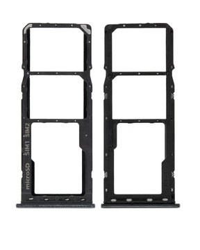 Dual Sim Card Tray Compatible For Samsung Galaxy A20 (A205 / 2019) / A30 (A305 / 2019) / A50 (A505 / 2019) (Black)