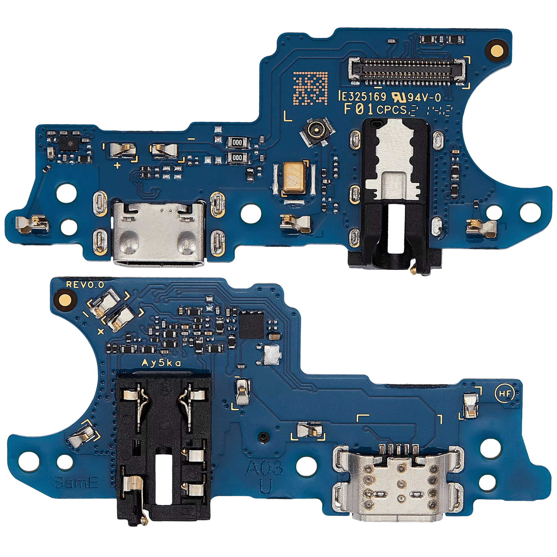 Charging Port Board With Headphone Jack Compatible For Samsung Galaxy A03 (A035 / 2021) (US Version) (Aftermarket Plus)