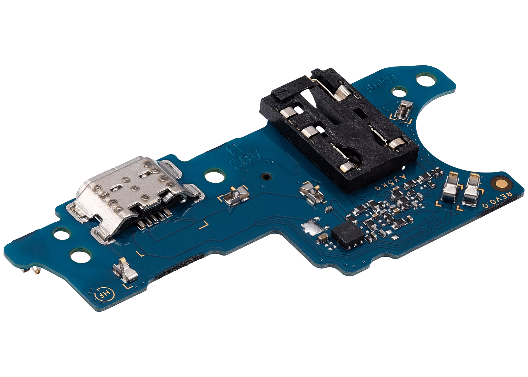 Charging Port Board With Headphone Jack Compatible For Samsung Galaxy A03 (A035 / 2021) (US Version) (Aftermarket Plus)