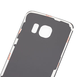 Back Cover Glass Compatible For Samsung Galaxy S6 Edge Replacement (No Logo) (Vemake) (Gold)