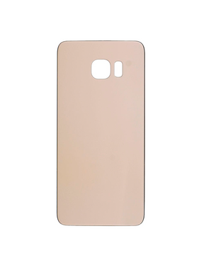 Back Cover Glass Compatible For Samsung Galaxy S6 Edge Replacement (No Logo) (Vemake) (Gold)