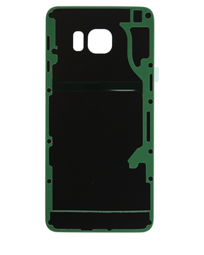 Back Cover Glass Replacement  Compatible For Samsung Galaxy S6 Edge Plus (No Logo) (Vemake) (Black Sapphire)