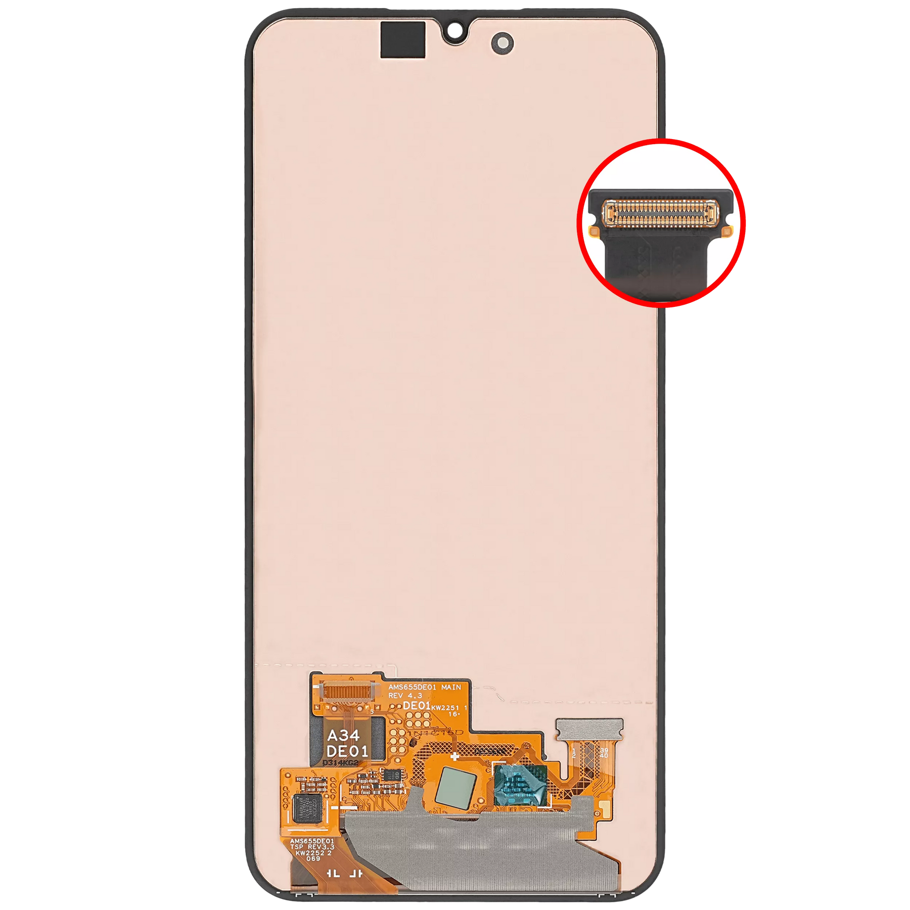 OLED Assembly Without Frame Compatible For Samsung Galaxy A34 5G (A346 / 2023) (Refurbished) (All Colors)