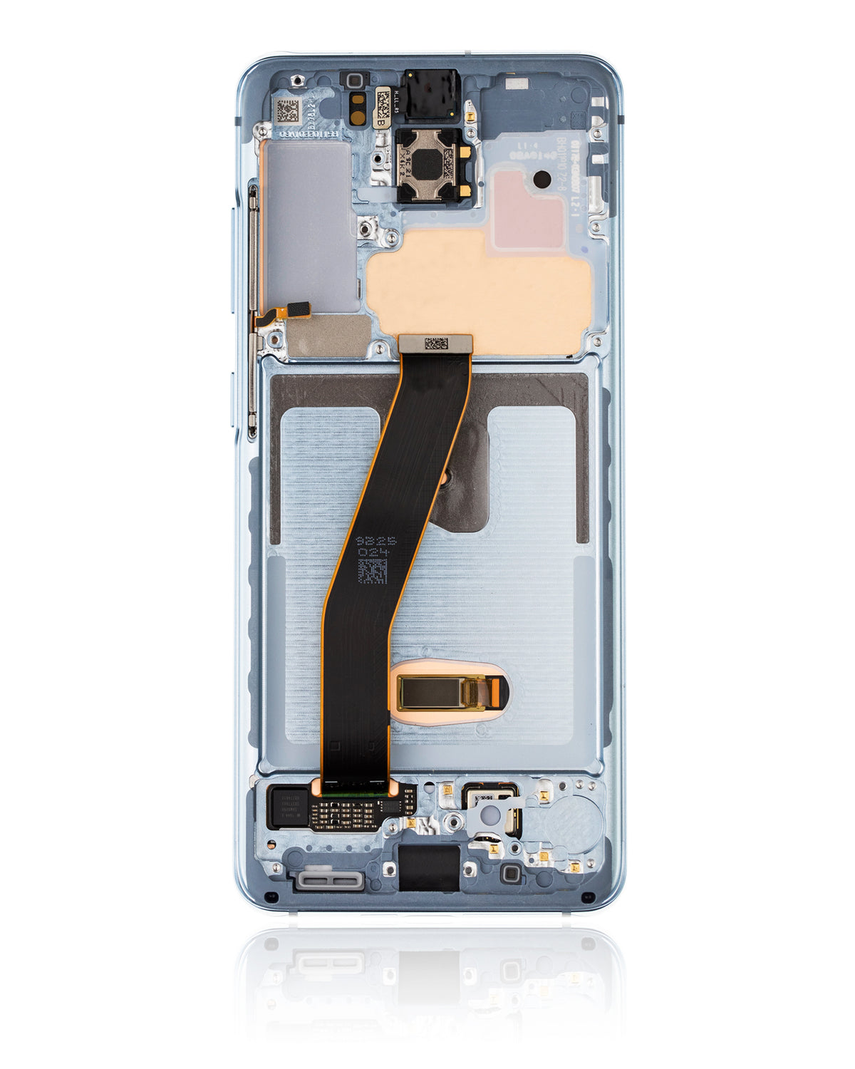 Replacement OLED Assembly With Frame Compatible For Samsung Galaxy S20 5G (Non-Verizon 5G UW Frame) (Refurbished) (Cloud Blue)