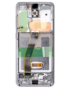 OLED Assembly With Frame Compatible For Samsung Galaxy S20 5G Replacement by Macfactory.Store(Non-Verizon 5G UW Frame) (Refurbished) (Cosmic Black)