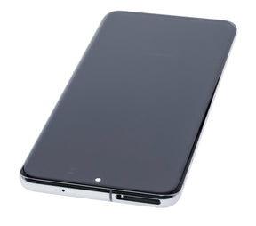 OLED Assembly With Frame Compatible For Samsung Galaxy S20 5G Replacement (Verizon 5G UW Frame Only) (Refurbished) (Cloud White)