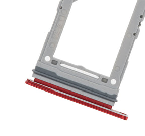Dual Sim Card Tray Replacement Compatible For Samsung Galaxy S20 / S20 Plus / S20 Ultra 5G (Cosmic Red)