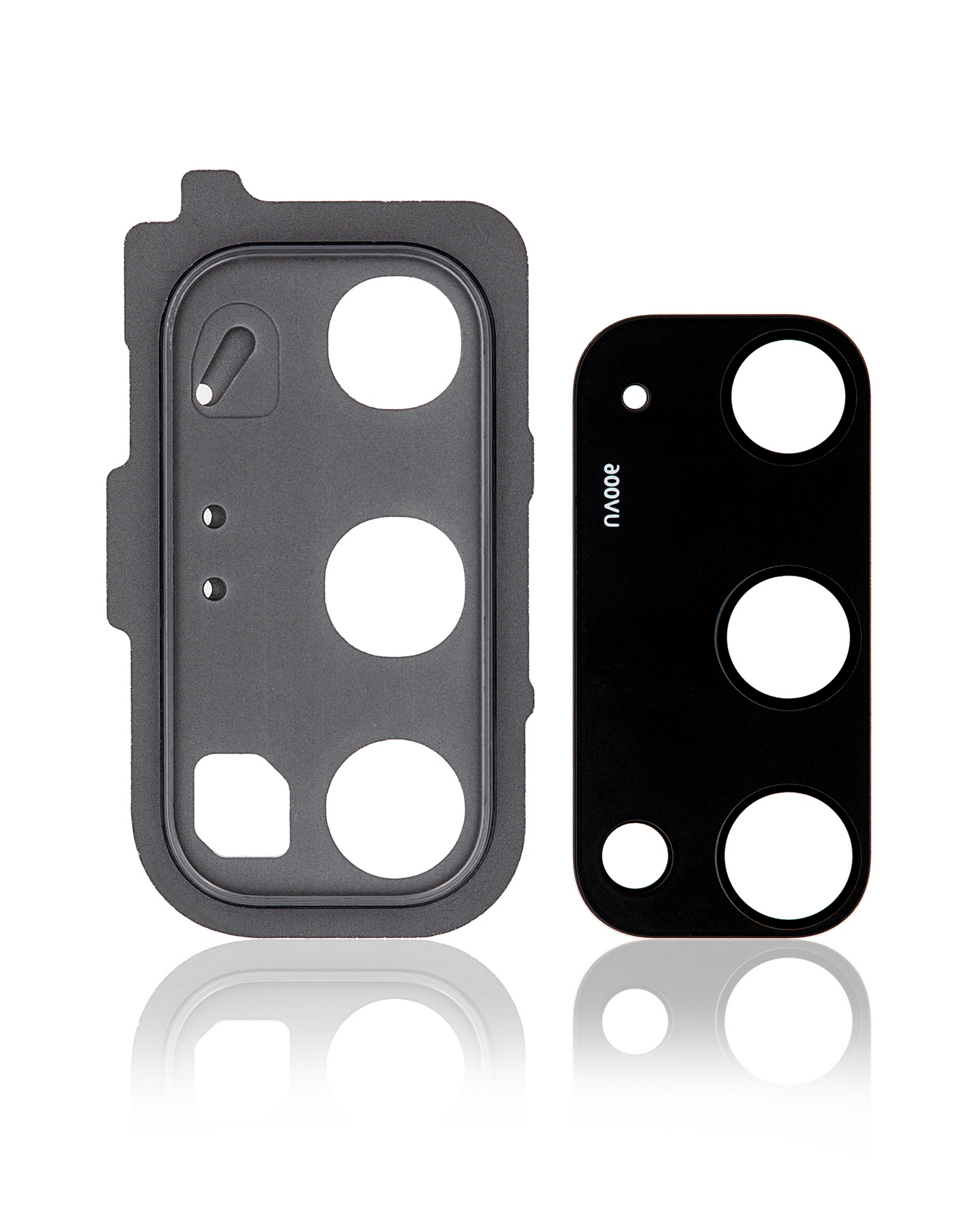 Back Camera Lens Replacement With Cover Bezel Ring Compatible For Samsung Galaxy S20 / S20 5G (Cosmic Gray)