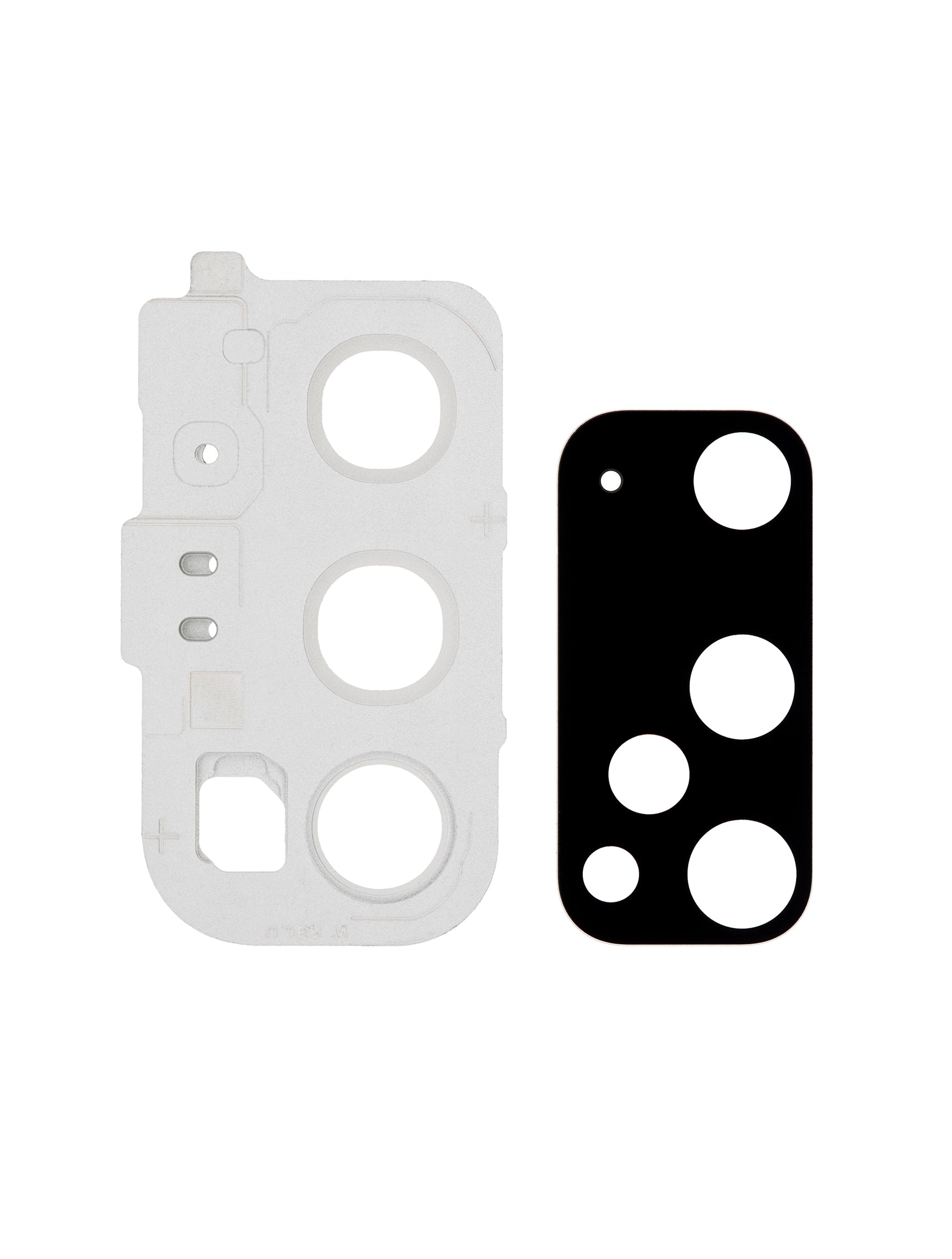 Replacement Back Camera Lens With Cover Bezel Ring Compatible For Samsung Galaxy S20 / S20 5G (Cloud White)