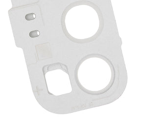 Replacement Back Camera Lens With Cover Bezel Ring Compatible For Samsung Galaxy S20 / S20 5G (Cloud White)