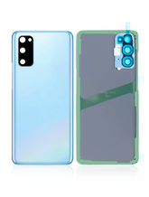 Back Cover Glass With Camera Lens Compatible For Samsung Galaxy S20 Replacement  (No Logo) (Vemake) (Cloud Blue)