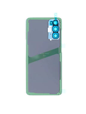 Back Cover Glass With Camera Lens  Replacement Compatible For Samsung Galaxy S20 (Service Pack) (Cloud Blue)