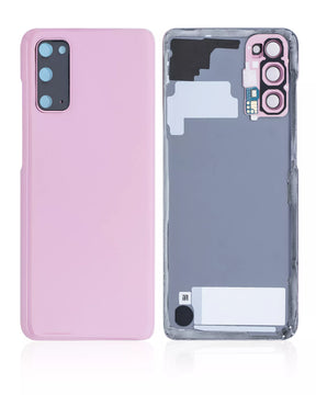 Back Cover Glass With Camera Lens Compatible For Samsung Galaxy S20 Replacement  (No Logo) (Vemake) (Cloud Pink)