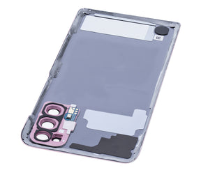 Replacement Back Cover Glass With Camera Lens Compatible For Samsung Galaxy S20 (Service Pack) (Cloud Pink)