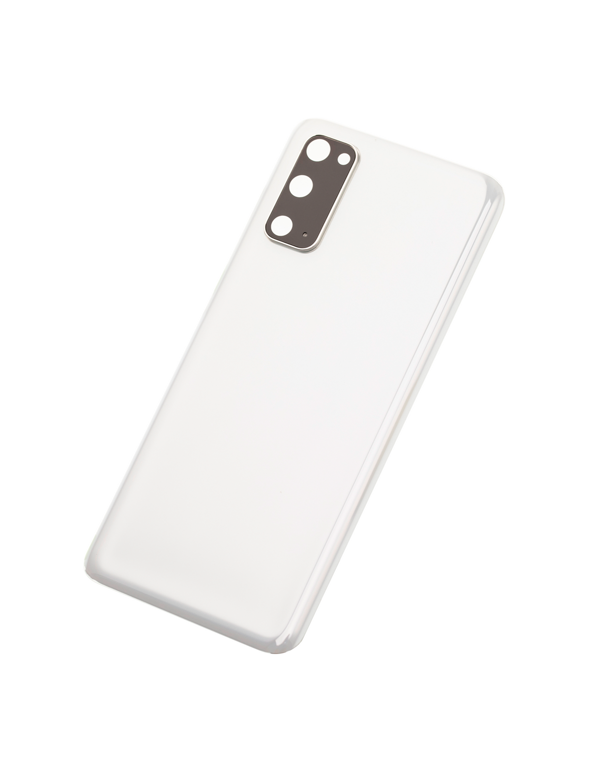 Back Cover Glass With Camera Lens Compatible For Samsung Galaxy S20 Replacement  (No Logo) (Vemake) (Cloud White)