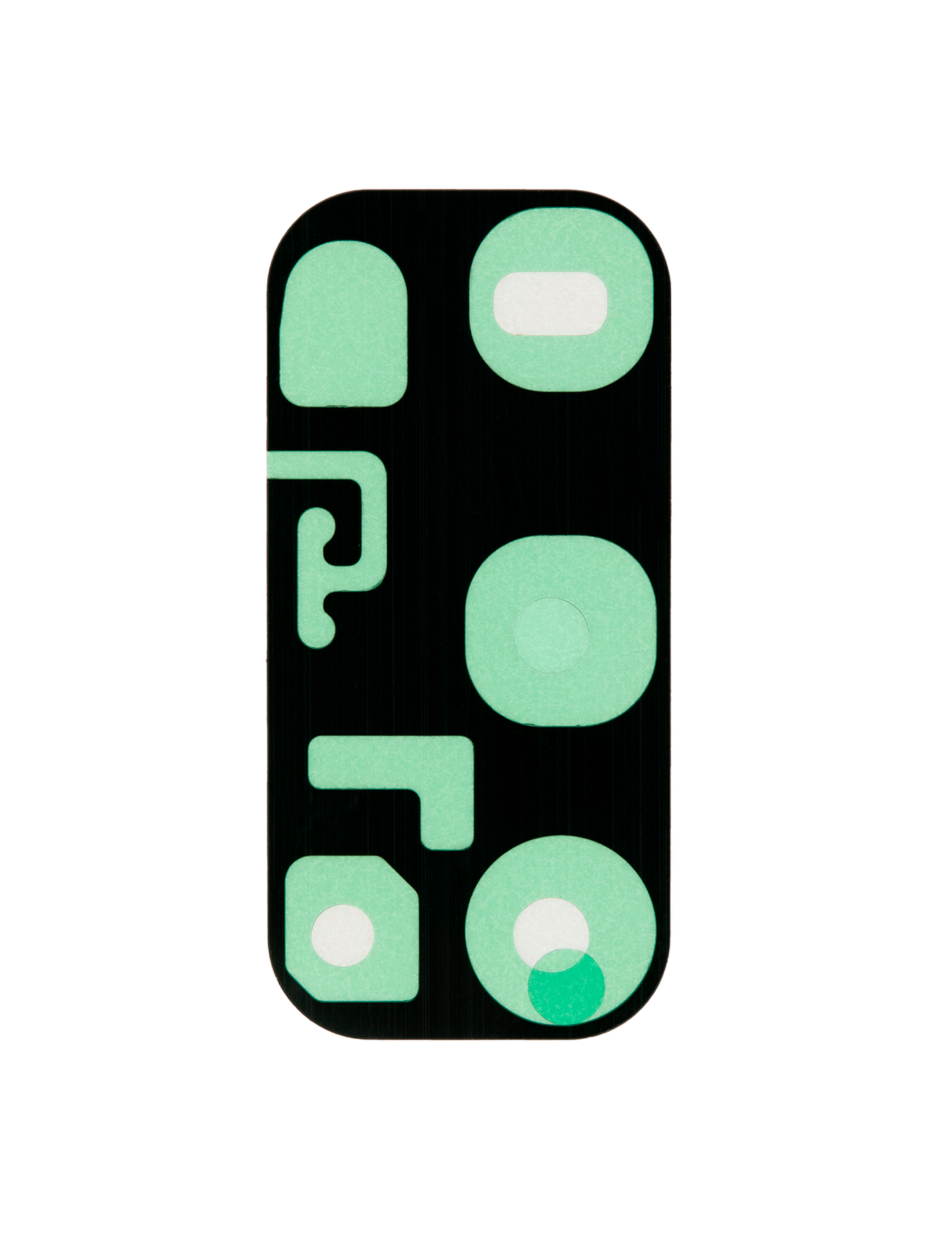 Replacement Back Camera Lens With Cover Bezel Ring Compatible For Samsung Galaxy S20 / S20 5G (Cosmic Black)