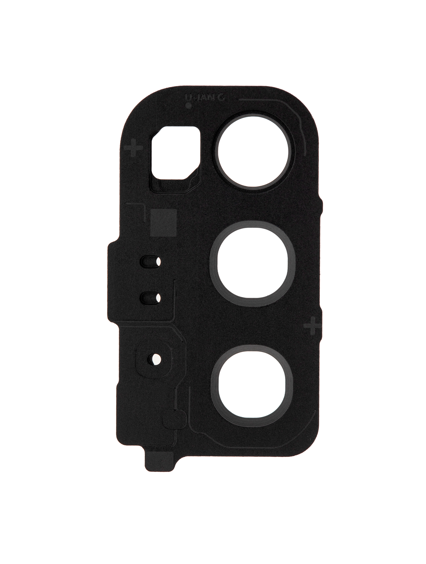 Replacement Back Camera Lens With Cover Bezel Ring Compatible For Samsung Galaxy S20 / S20 5G (Cosmic Black)