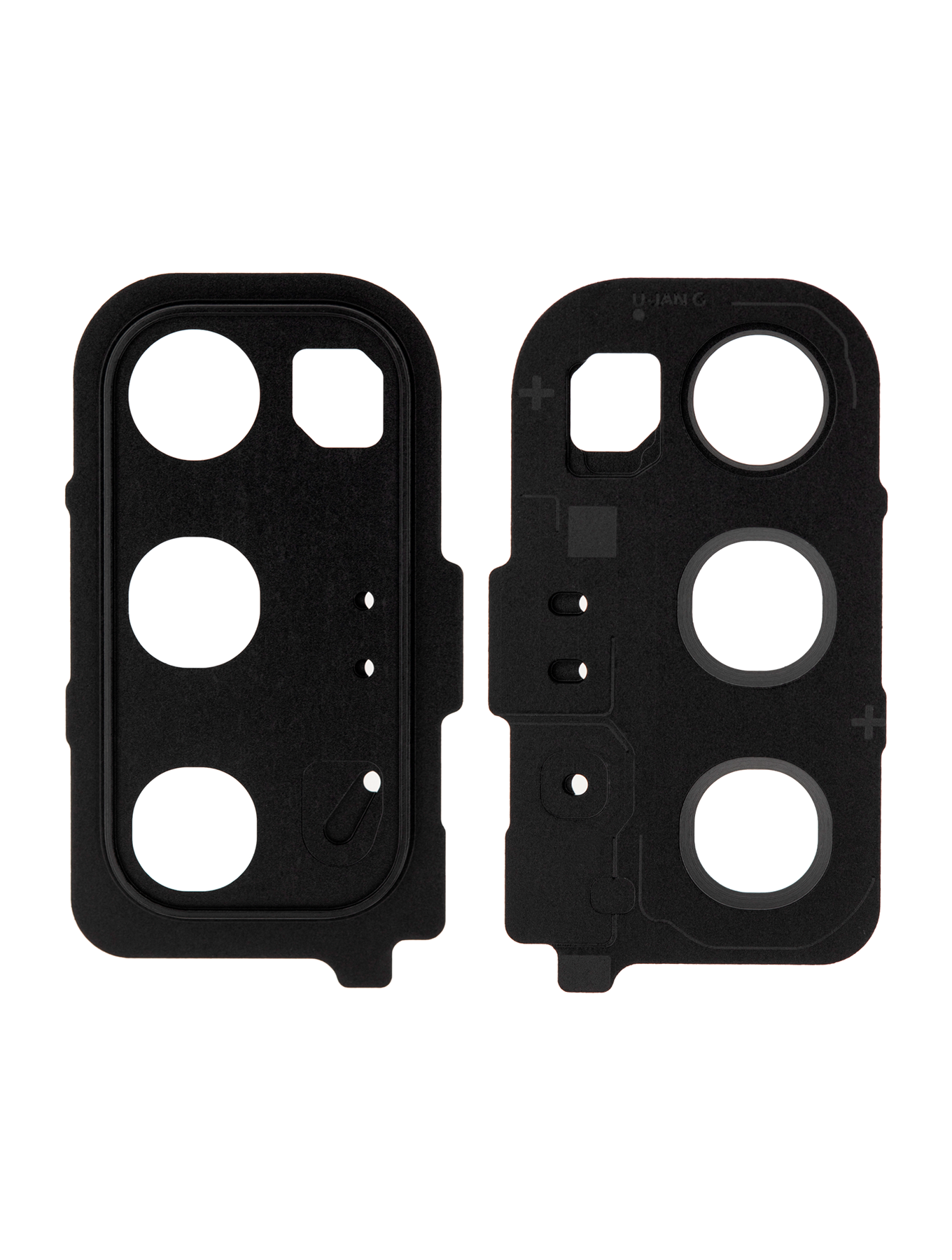 Replacement Back Camera Lens With Cover Bezel Ring Compatible For Samsung Galaxy S20 / S20 5G (Cosmic Black)