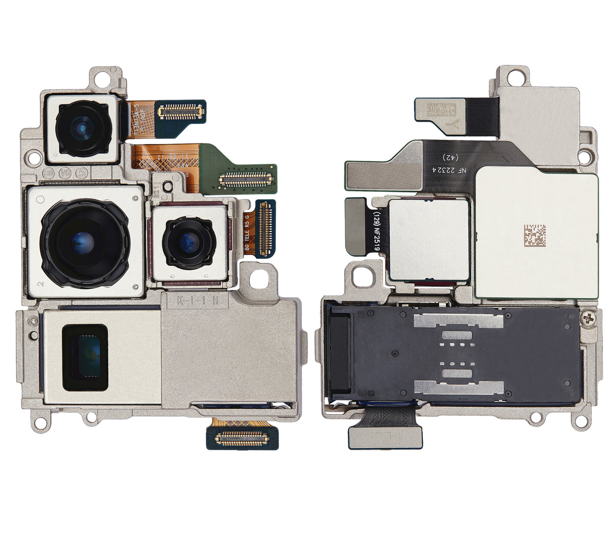 Back Camera Assembly (Wide & Periscope & Ultra Wide & Telephoto) Compatible For Samsung Galaxy S22 Ultra 5G Replacement by MacFactory.Store