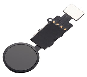 Home Button Solution Compatible For iPhone 7 / 7 Plus / 8 / 8 Plus / SE (2020) / SE (2022) (Jet / Matte Black) (Version 8.1 / JCID / Individually Tested For Functionality)