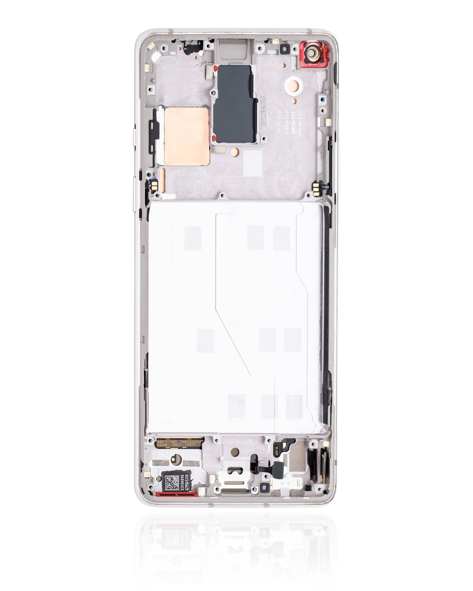 Replacement OLED Assembly With Frame Compatible For OnePlus 8 / 5G (Non-Verizon 5G UW Frame) (Refurbished) (Polar Silver)