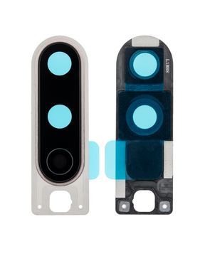 Back Camera Lens With Bracket Compatible For OnePlus 8 Replacement (Polar Silver)