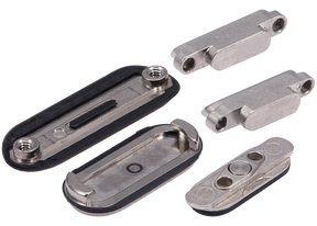 Sidekey Button Set Compatible For Watch Series Ultra 1st Gen (49MM) (Orange / Silver) (5 Piece Set)