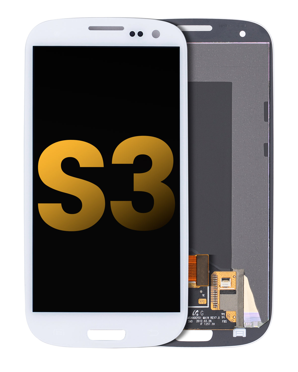 Replacement LCD Assembly Without Frame Compatible For Samsung Galaxy S3 (Refurbished) (White)