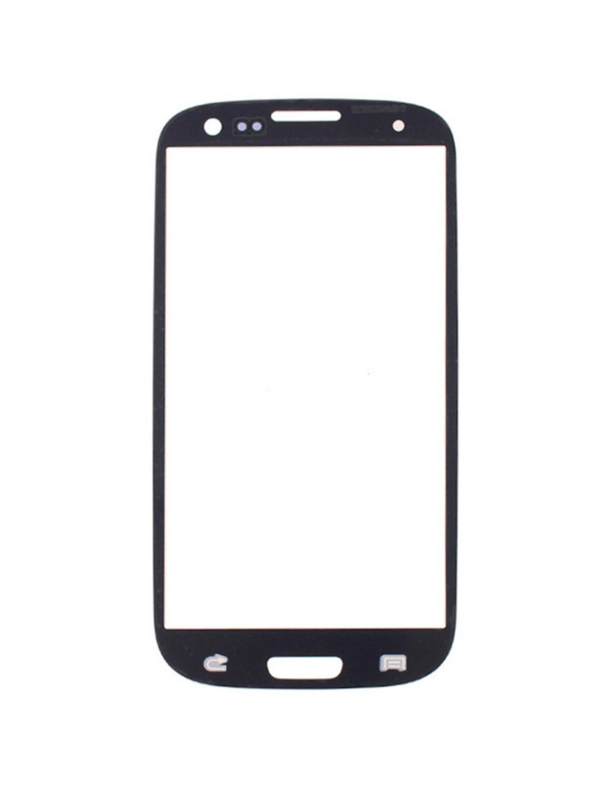 Replacement Front Glass Compatible For Samsung Galaxy S3 (Blue)