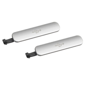 Replacement Charging Port Cover Compatible For Samsung Galaxy S5 (Silver)