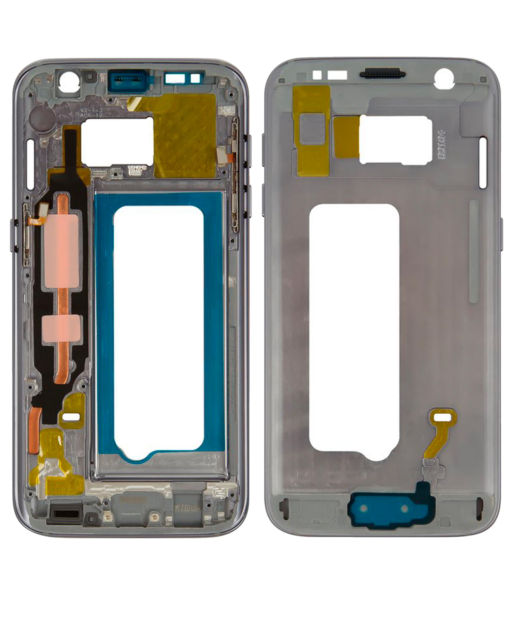 Replacement Mid-Frame Housing Compatible For Samsung Galaxy S7 (With Small Parts) (Black)