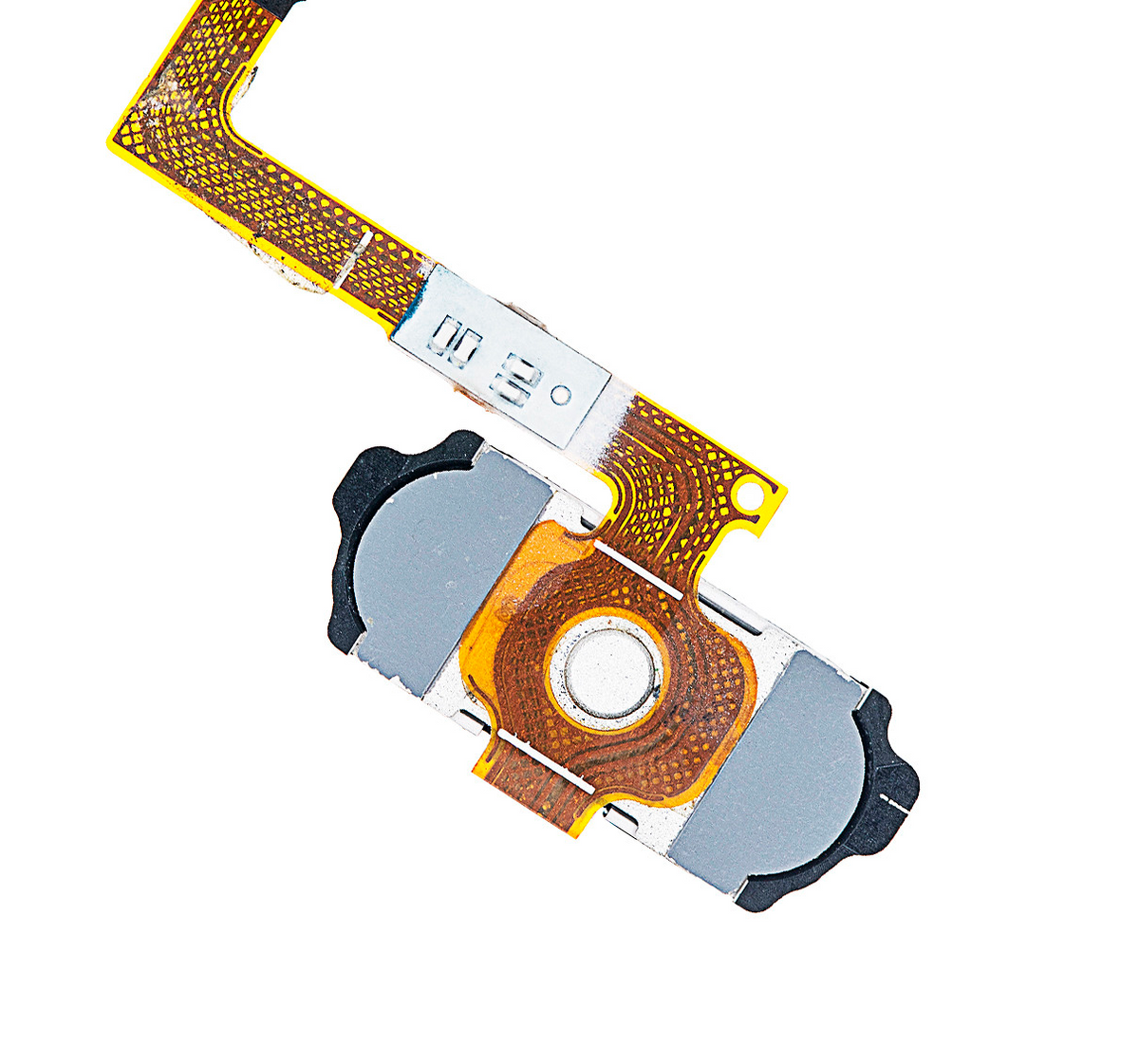 Home Button With Flex Compatible For Samsung Galaxy S6 Replacement (Black)