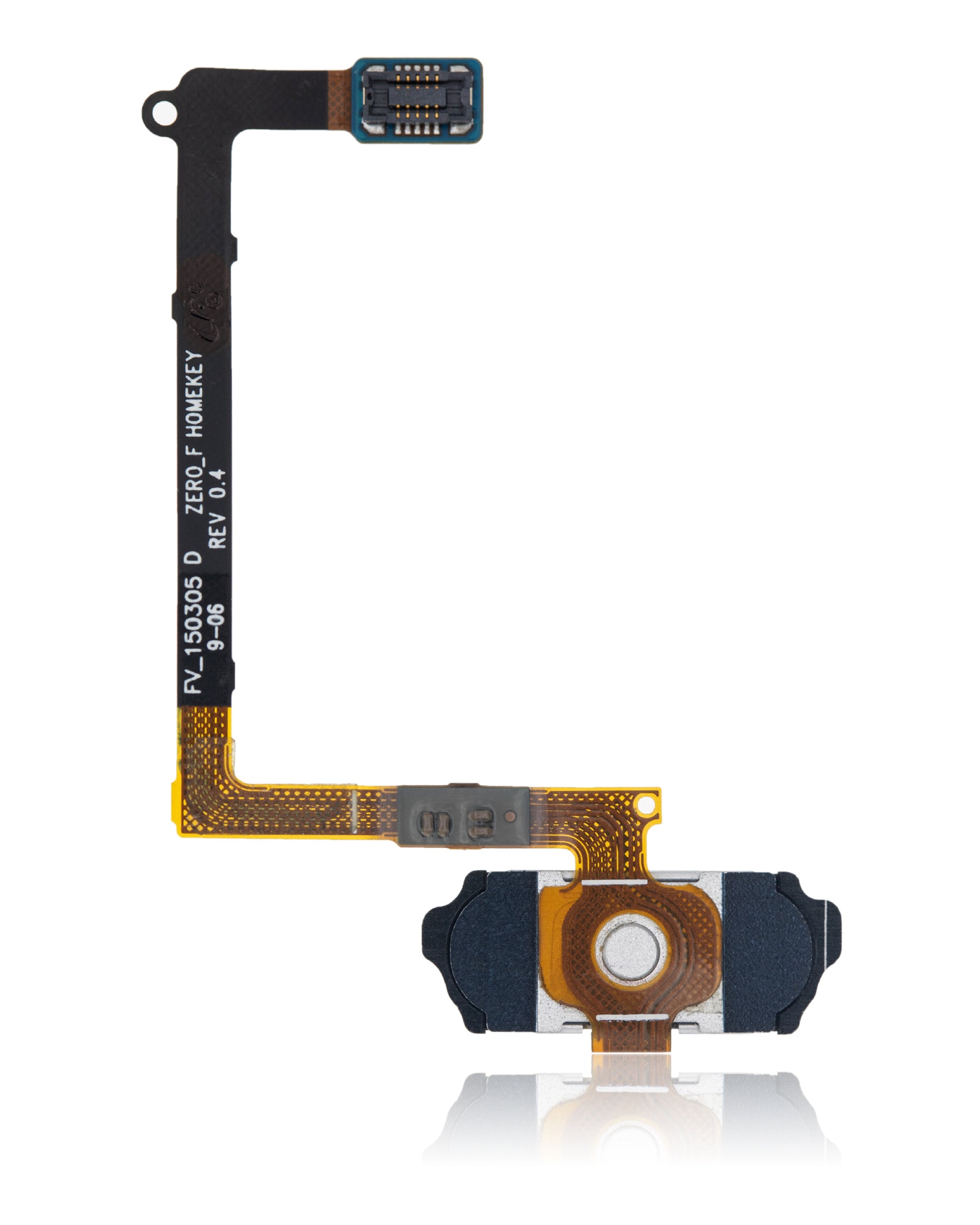 Home Button With Flex Compatible For Samsung Galaxy S6 Replacement (Gold)