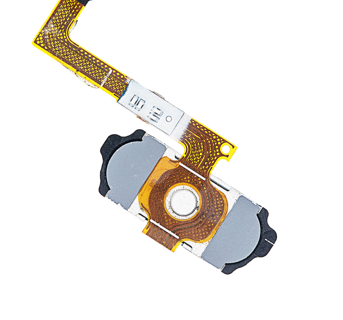 Home Button With Flex Compatible For Samsung Galaxy S6 Replacement (White)