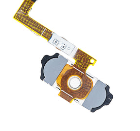 Home Button With Flex Compatible For Samsung Galaxy S6 Replacement (White)