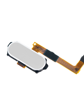 Home Button With Flex Compatible For Samsung Galaxy S6 Replacement (White)