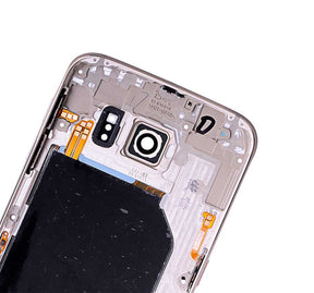 Replacement Mid-Frame Housing Compatible For Samsung Galaxy S6 (With Small Parts) (Gold)