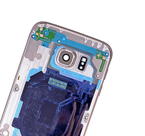 Replacement Mid-Frame Housing Compatible For Samsung Galaxy S6 (With Small Parts) (Gold)
