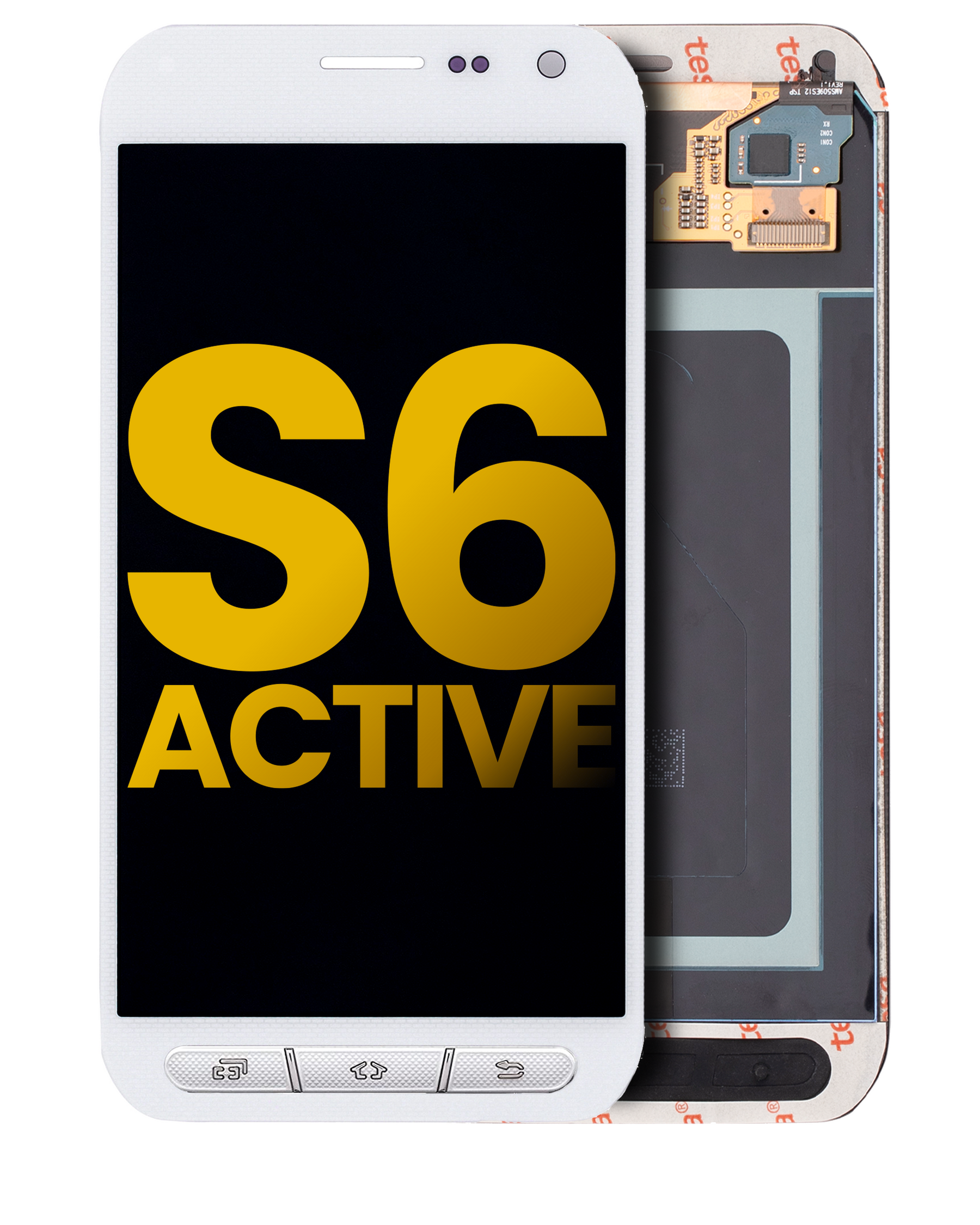 Replacement OLED Assembly Without Frame Compatible For Samsung Galaxy S6 Active (Refurbished) (White)